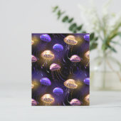 Seamless with glowing jellyfish (Standing Front)