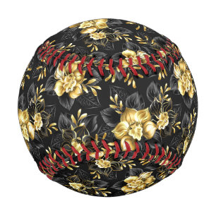 Seamless with jewelry orchids baseball