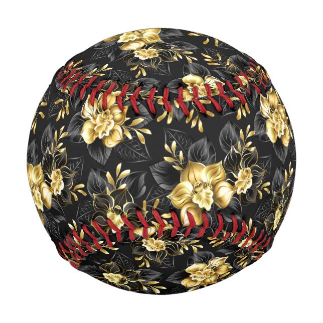 Seamless with jewelry orchids baseball (Front)