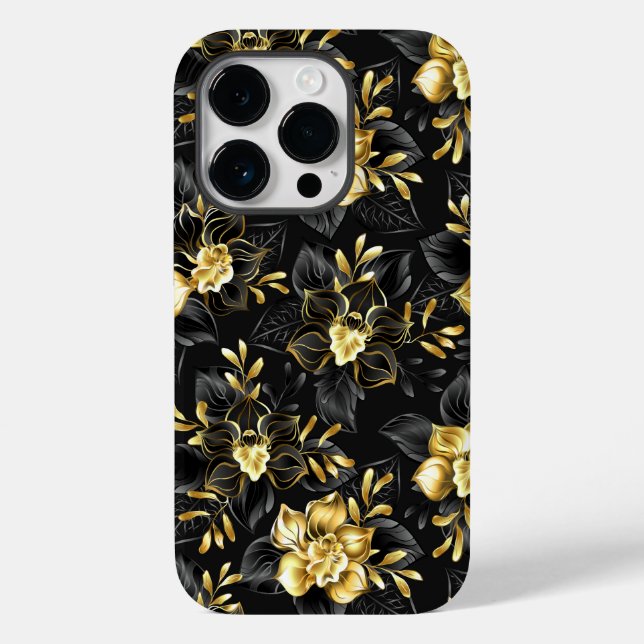 Seamless with jewelry orchids Case-Mate iPhone case (Back)