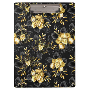 Seamless with jewelry orchids clipboard