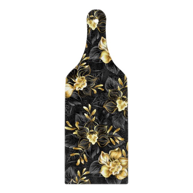 Seamless with jewelry orchids cutting board (Front)