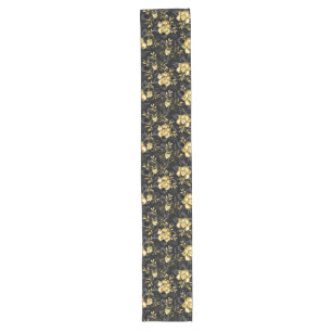 Seamless with jewelry orchids long table runner