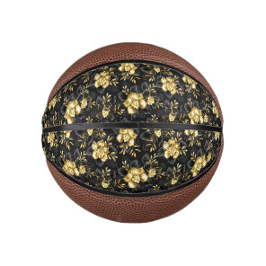 Seamless with jewelry orchids mini basketball