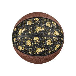 Seamless with jewelry orchids mini basketball