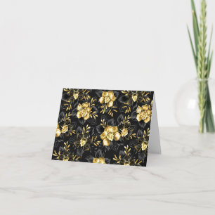 Seamless with jewelry orchids note card