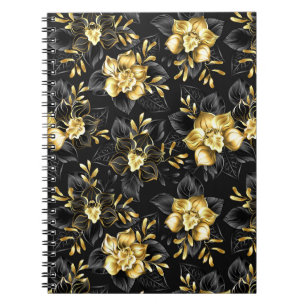 Seamless with jewelry orchids notebook