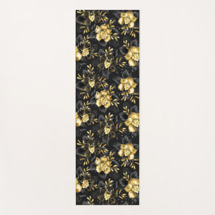 Seamless with jewelry orchids yoga mat