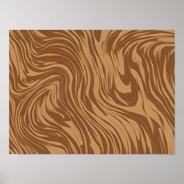 Seamless Wood Grain Vector Pattern  Poster (Front)