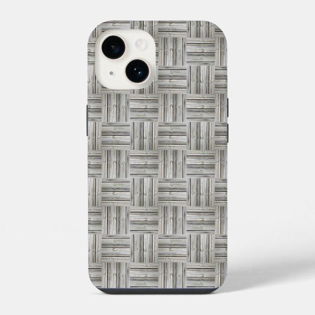 Seamless wood pattern iphone case (Back)