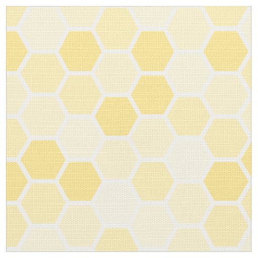 Seamless Yellow Honey Comb Pattern Fabric