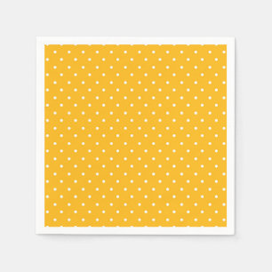 Seamless yellow-orange  polka dot  pattern  napkins
