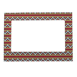 Seamless zigzag African seamless pattern Magnetic Frame