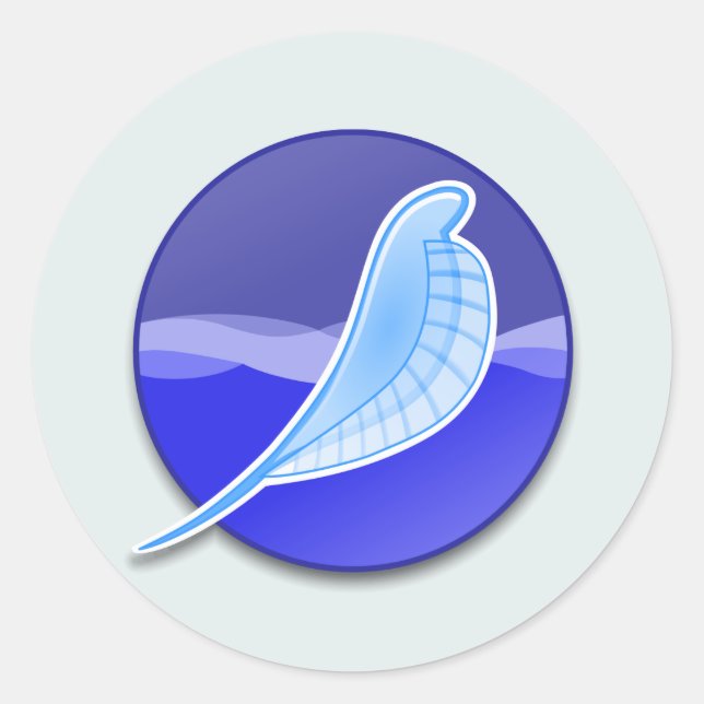 SeaMonkey Logo Classic Round Sticker (Front)