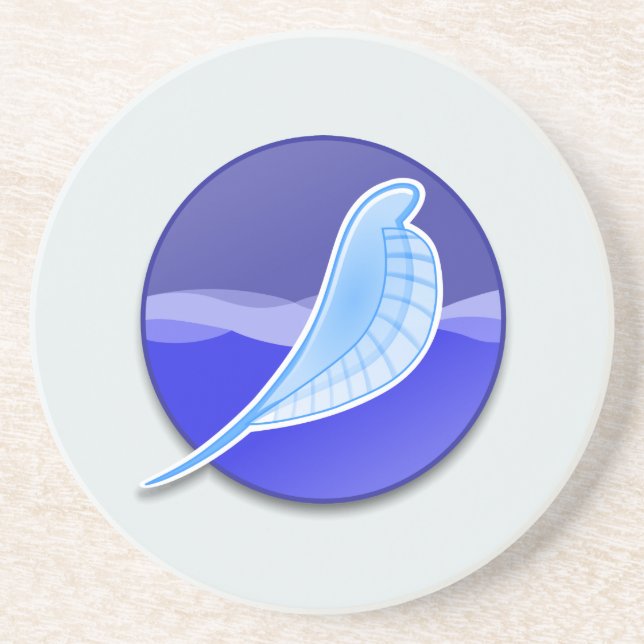 SeaMonkey Logo Drink Coaster (Front)