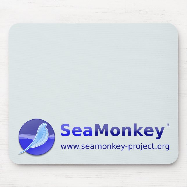 SeaMonkey Project - Horizontal Logo Mouse Pad (Front)