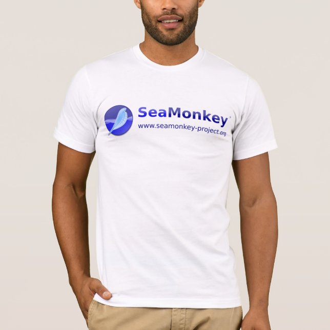 SeaMonkey Project - Horizontal Logo T-Shirt (Front)
