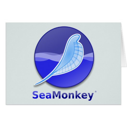 SeaMonkey Text Logo Cards (Front Horizontal)