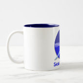 SeaMonkey Text Logo Two-Tone Coffee Mug (Left)