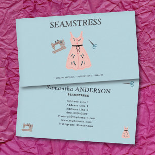 Seamstress & Alterations Services Business Card