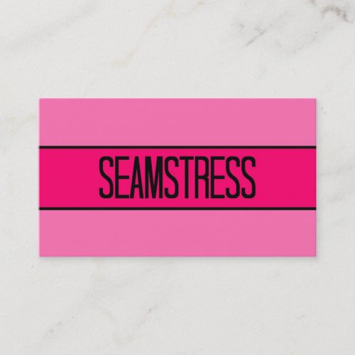 Seamstress Baby and Hot Pink Business Card