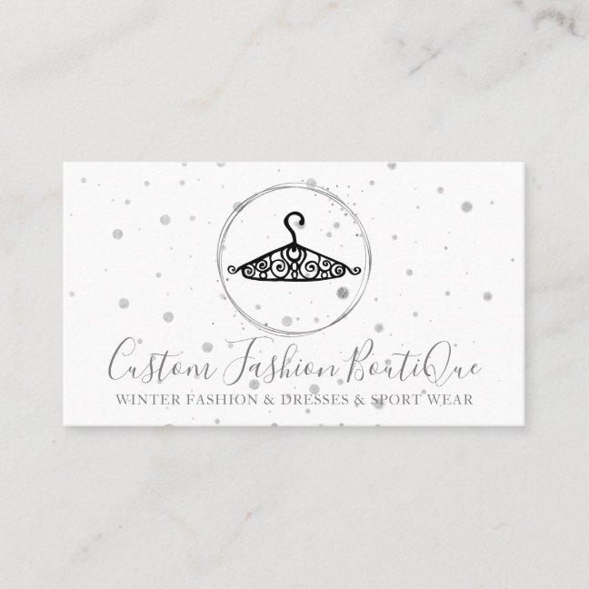 Seamstress Boutique Tailor Shop Cute Hanger Business Card