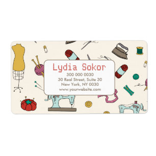 Seamstress Boutique Tailoring Shipping Label