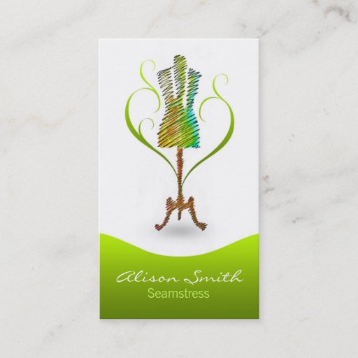 Customizable Seamstress business card