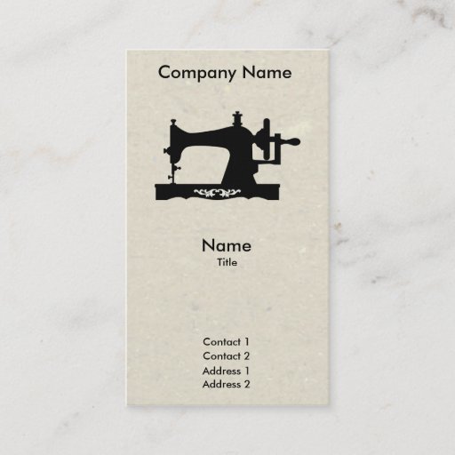Customizable Seamstress Business Card