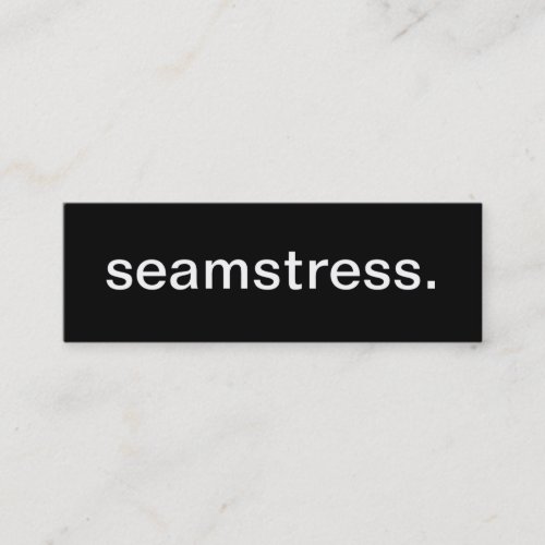 Seamstress Business Card