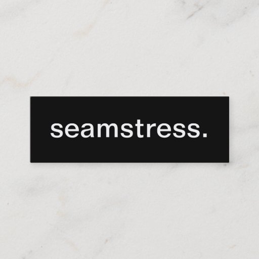 Customizable Seamstress Business Card