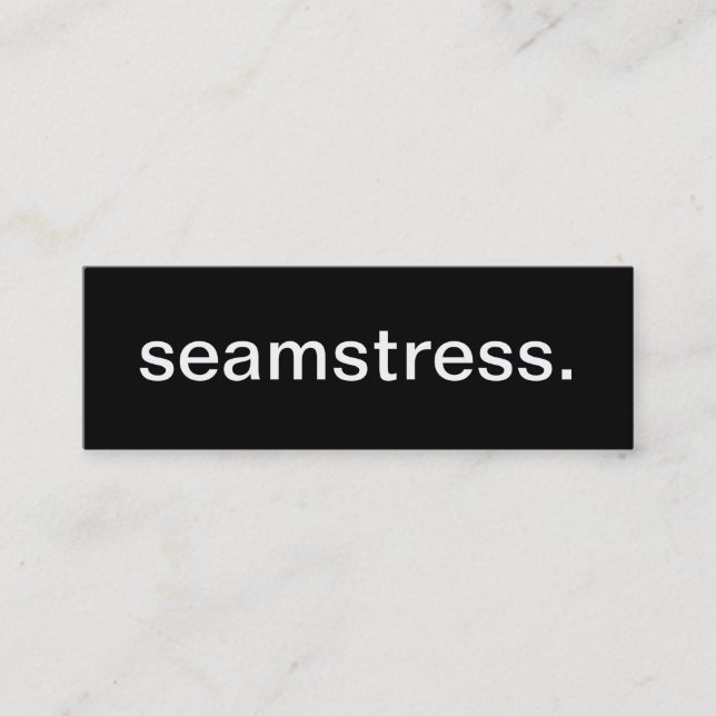 Seamstress Business Card (Front)