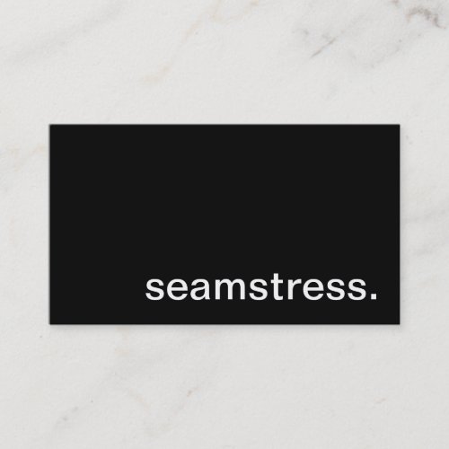 Seamstress Business Card