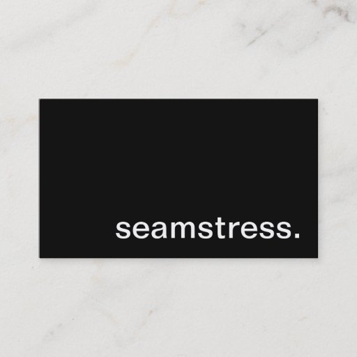Customizable Seamstress Business Card