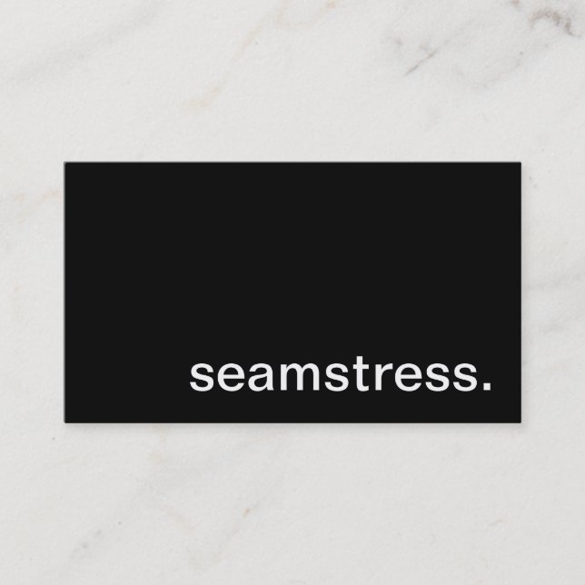 Seamstress Business Card (Front)