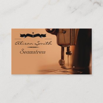 Seamstress Business Card by KeyholeDesign at Zazzle