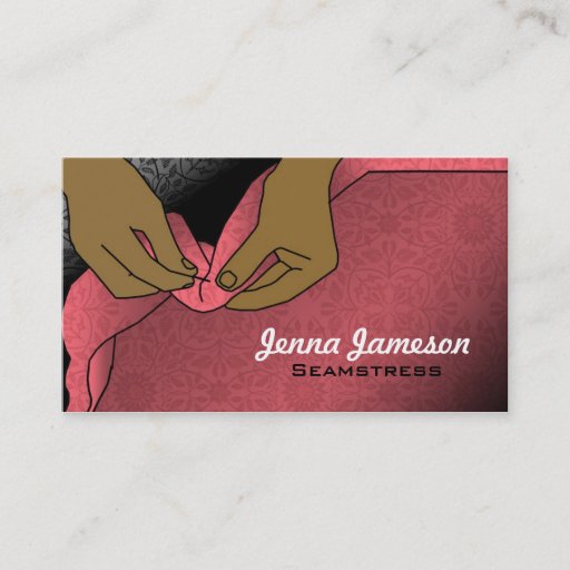 Customizable Seamstress Business Cards