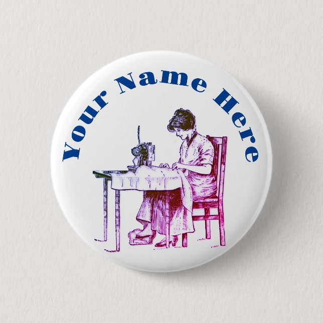 Seamstress design button (Front)