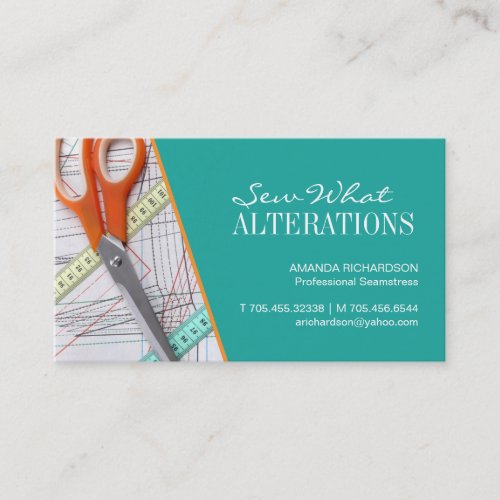 Seamstress  Dress Maker Business Card