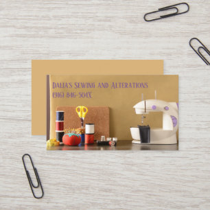 Seamstress/ Dressmaking/ Modern Sewing Business Card