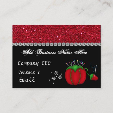 Seamstress Glam Business Card