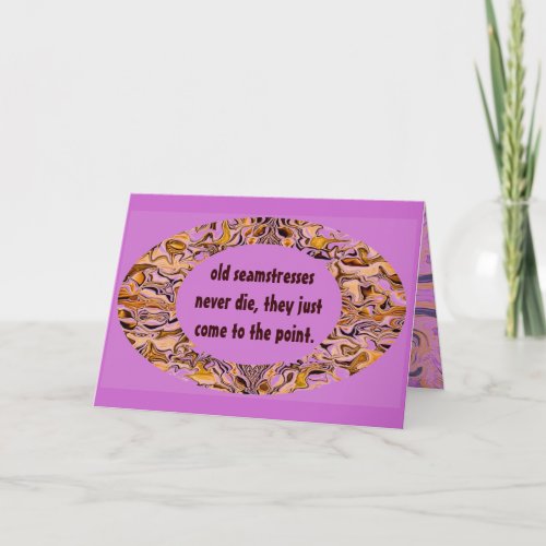 seamstress humor card