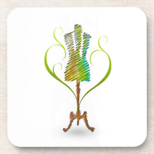 Seamstress mannequin / Dressmaker Mannequin Beverage Coaster
