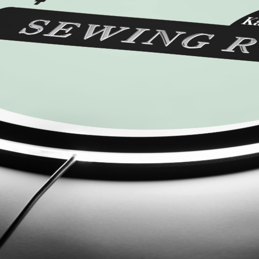  Seamstress Quilter Sewing Machine LED Sign (Edge)