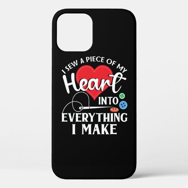 Seamstress Quilting Knitting Case-Mate iPhone Case (Back)