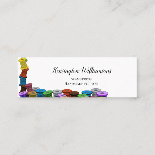 Seamstress quilting sewing tailor dressmaker  mini business card