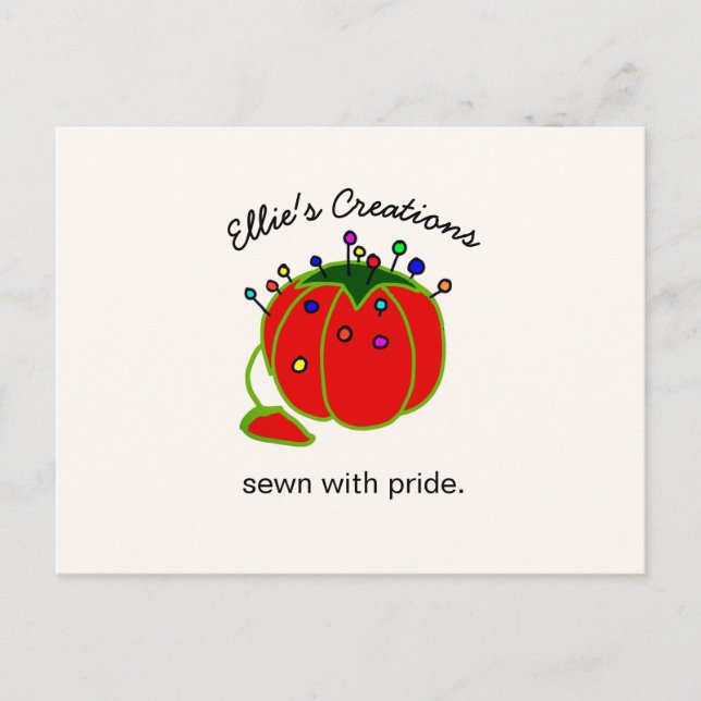 Seamstress Red Pin Cushion Seamstress  Not Postcar Postcard (Front)