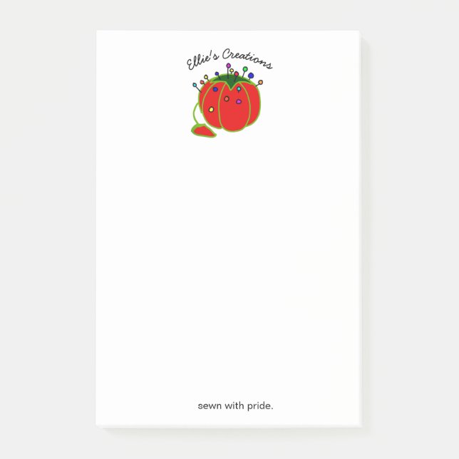 Seamstress Red Pin Cushion Seamstress  Post-it Notes (Front)