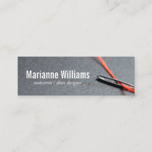 Seamstress Sewing Mini Business Card