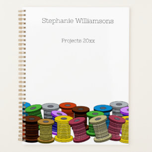 Seamstress sewing tailor dressmaker personalizable planner